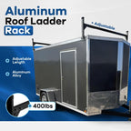 72"-108" Adjustable Ladder Roof Rack For Enclosed Trailers Cargo Vans Trucks