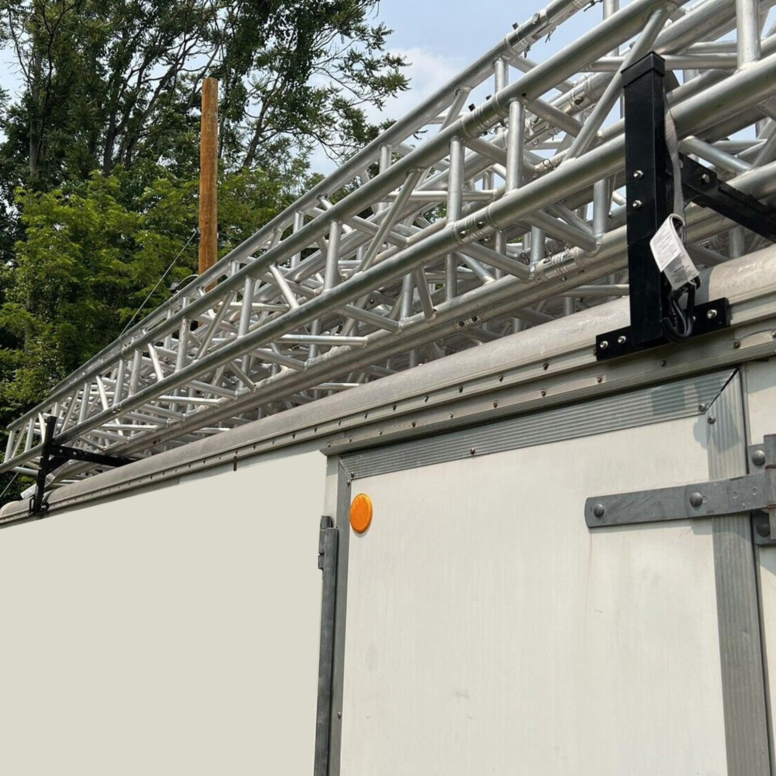 72"-108" Adjustable Ladder Roof Rack For Enclosed Trailers Cargo Vans Trucks