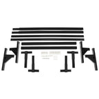 72"-108" Adjustable Ladder Roof Rack For Enclosed Trailers Cargo Vans Trucks
