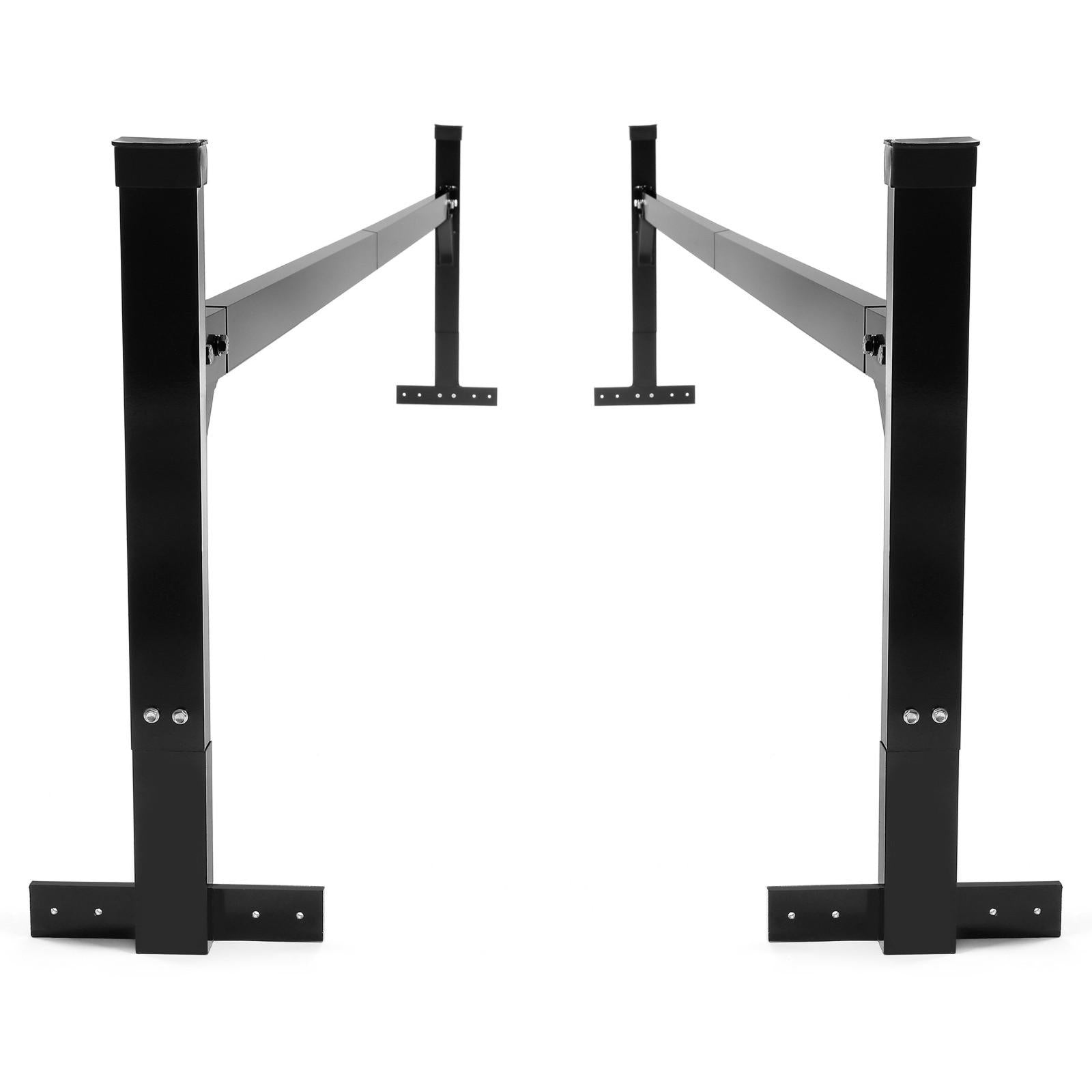 72"-108" Adjustable Ladder Roof Rack For Enclosed Trailers Cargo Vans Trucks