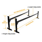 72"-108" Adjustable Ladder Roof Rack For Enclosed Trailers Cargo Vans Trucks