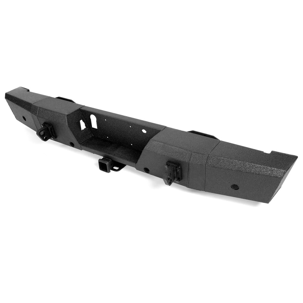Rear Bumper Heavy Duty Steel For Ford F150 15-20 W/ TOW HITCH & Sensor Holes