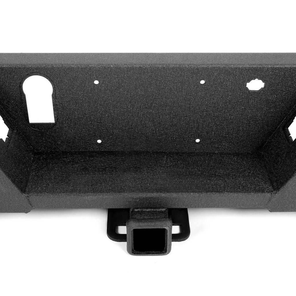Rear Bumper Heavy Duty Steel For Ford F150 15-20 W/ TOW HITCH & Sensor Holes