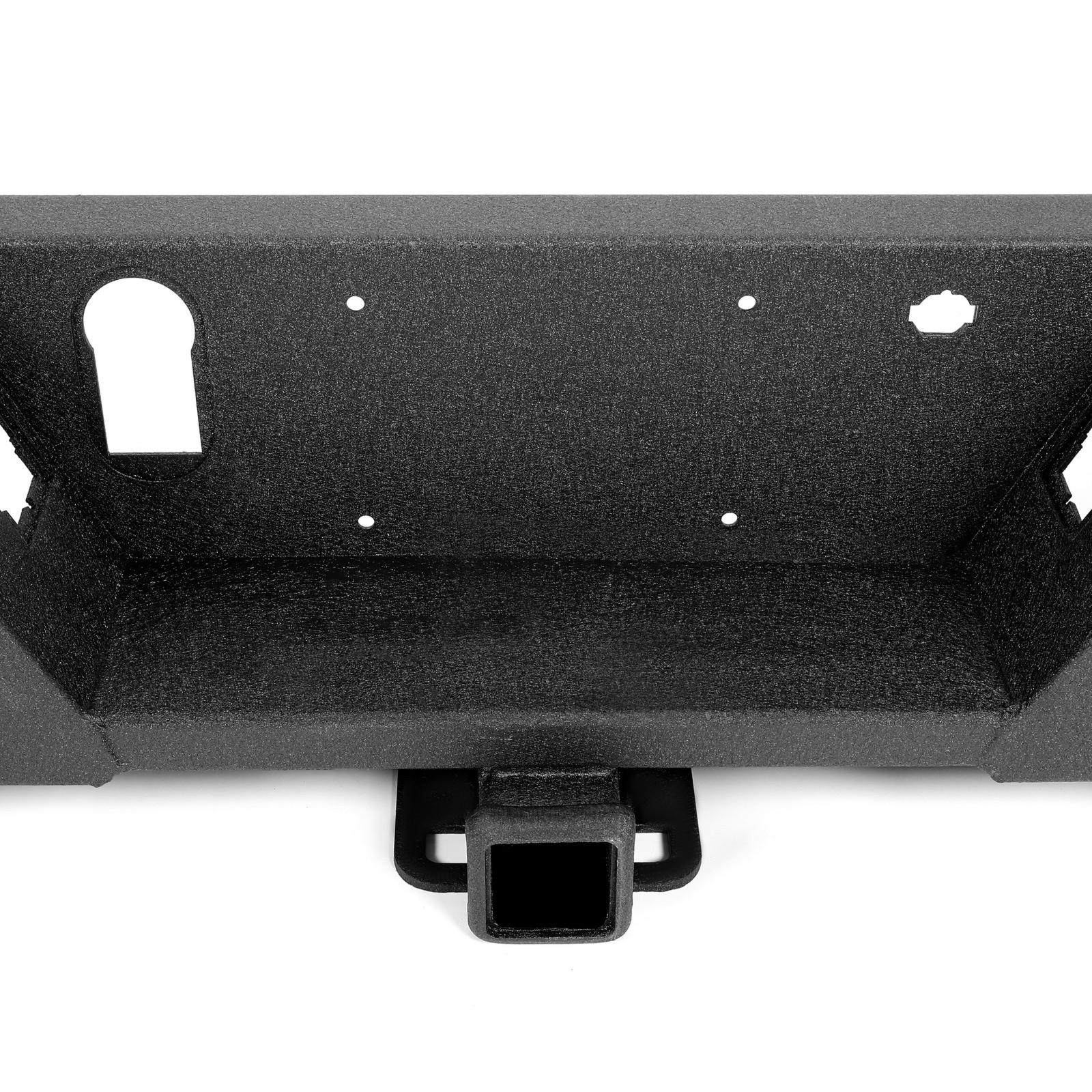 Rear Bumper Heavy Duty Steel For Ford F150 15-20 W/ TOW HITCH & Sensor Holes