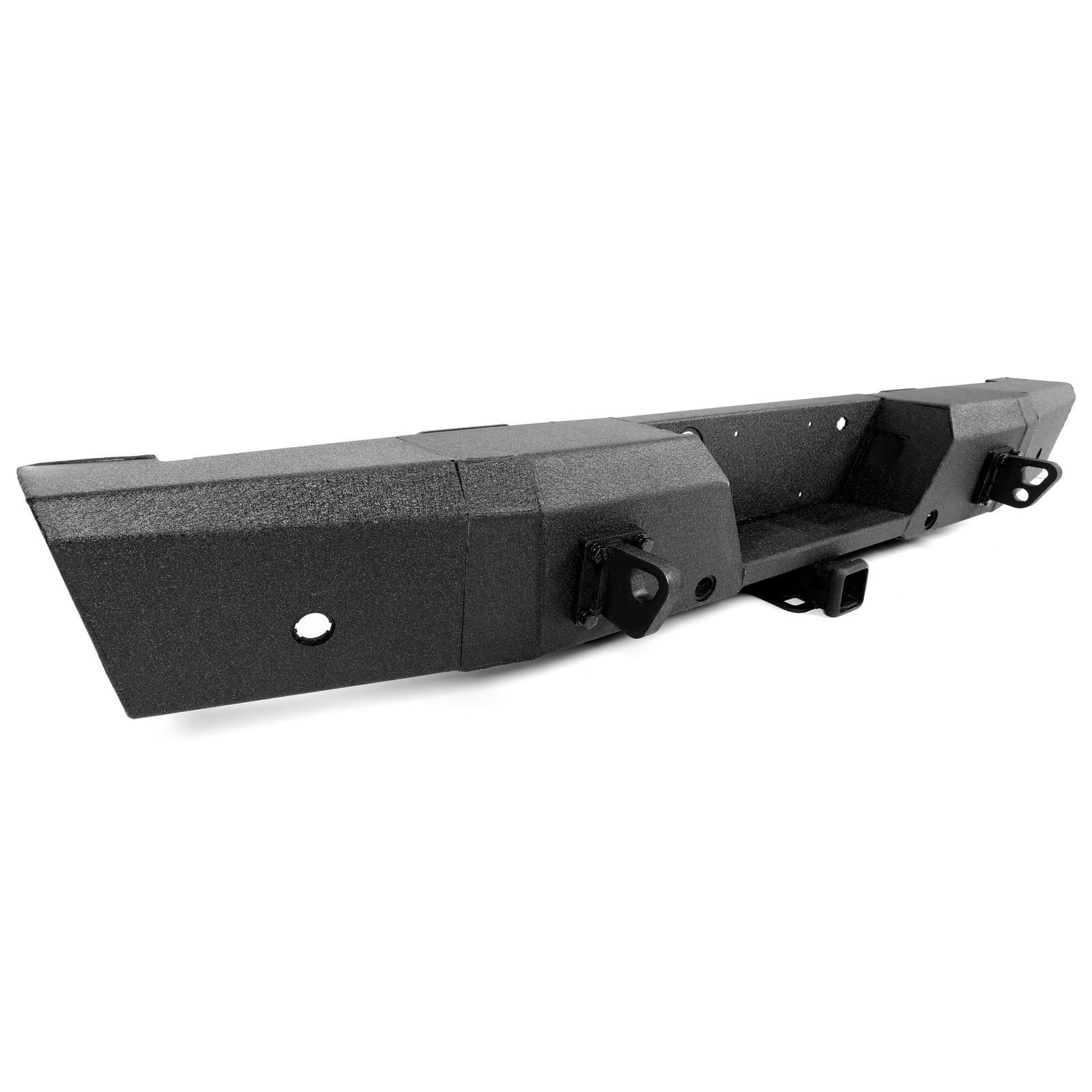 Rear Bumper Heavy Duty Steel For Ford F150 15-20 W/ TOW HITCH & Sensor Holes