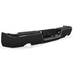 Gloss Black Rear Bumper For 09-18 Dodge Ram 1500 w/Dual Exhaust w/o Sensor Holes