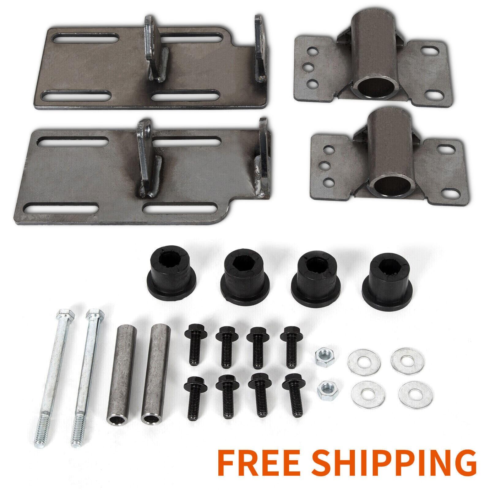 For 88-99 C1500 TRUCK K5 2WD Engine Mount Adapter Swap Kit LSx LS1 LS Raw Steel