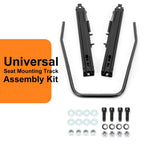 Pair Universal Racing Dual Seat Slider Base Mount Rail Bracket Track Assembly
