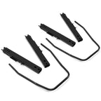 Pair Universal Racing Dual Seat Slider Base Mount Rail Bracket Track Assembly