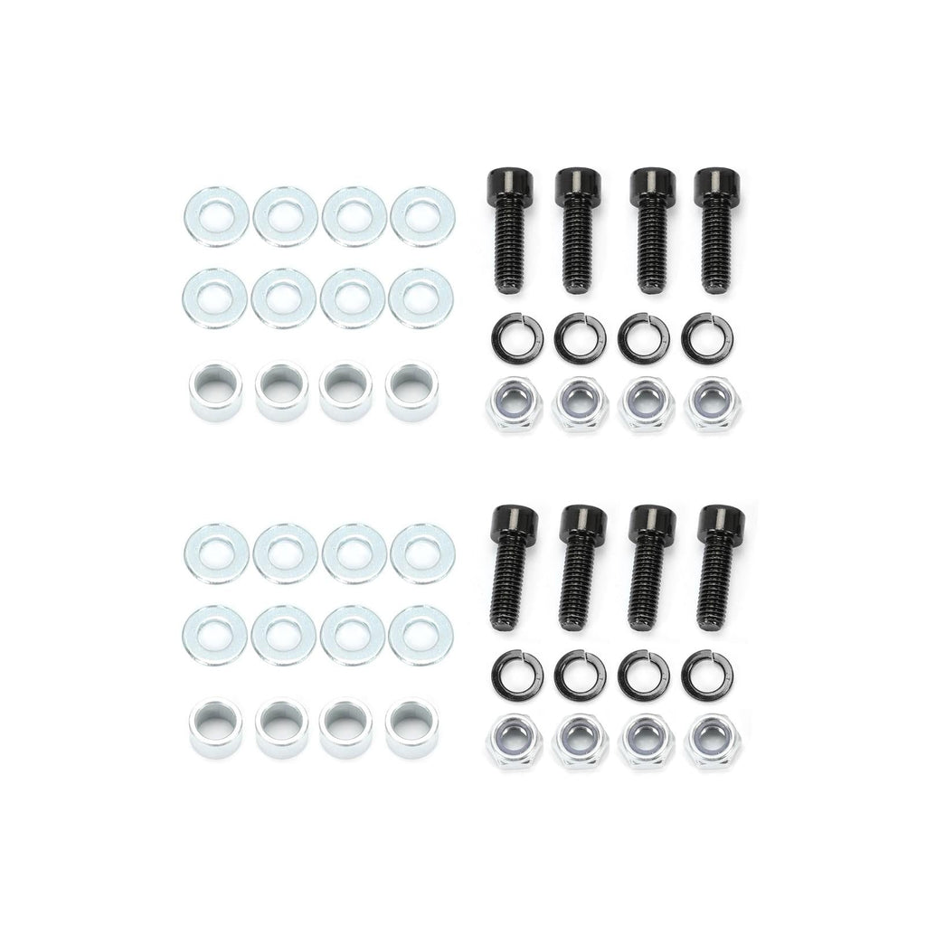 Pair Universal Racing Dual Seat Slider Base Mount Rail Bracket Track Assembly