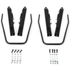 Pair Universal Racing Dual Seat Slider Base Mount Rail Bracket Track Assembly