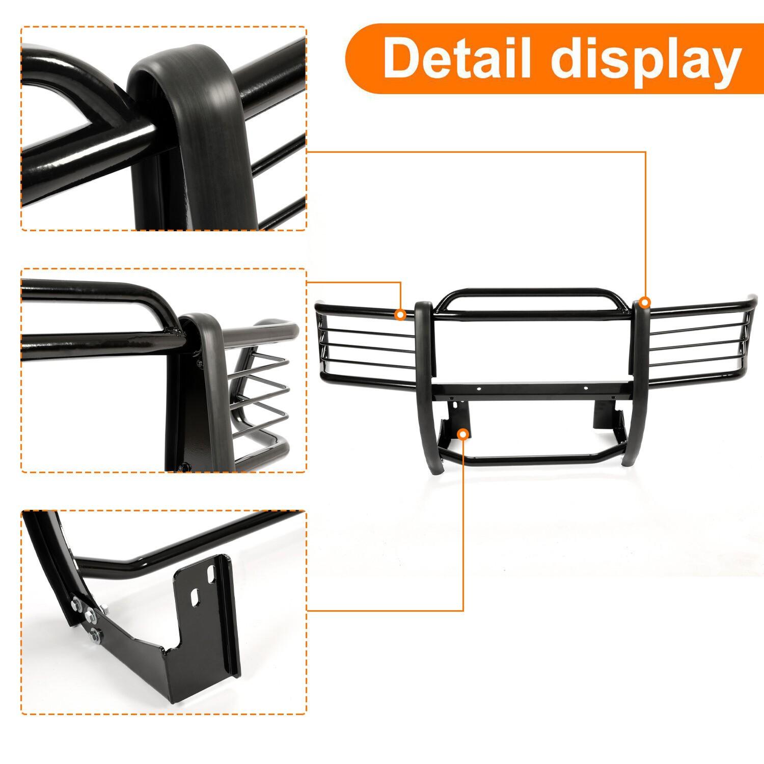 Fits 1998-2004 Chevy Chevrolet S-10 Blazer-S Jimmy Envoy Black Grill Brush Guard