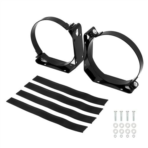For 100LB Propane Fuel Tank Bracket Straps Heavy Duty Weld Bolt On Lpg Cylinder