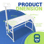 51"x23" Goat Milk Livestock Stand Husbandry Trimming Adjustable Height 19"-33"