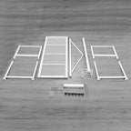 51"x23" Goat Milk Livestock Stand Husbandry Trimming Adjustable Height 19"-33"