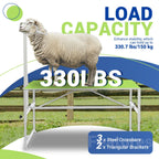 51"x23" Goat Milk Livestock Stand Husbandry Trimming Adjustable Height 19"-33"