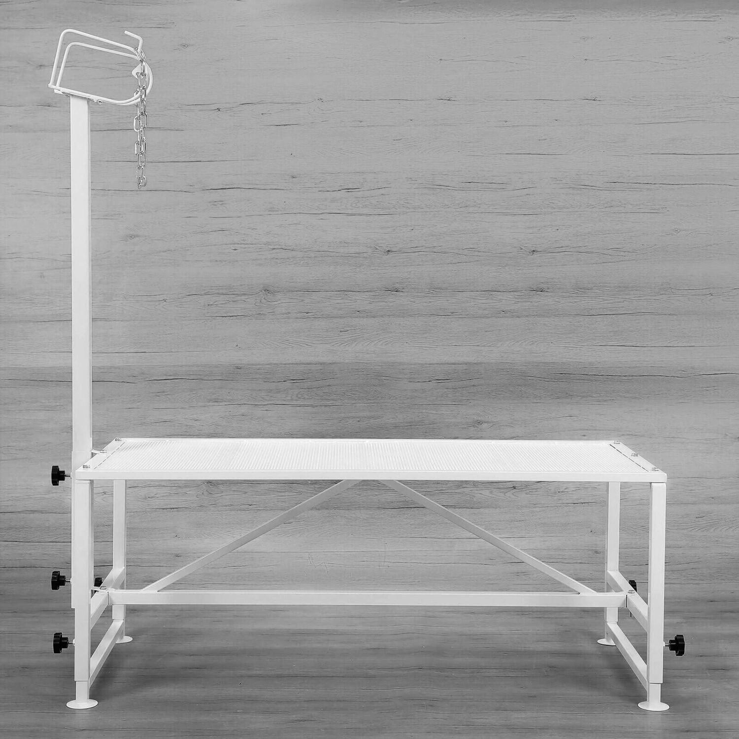 51"x23" Goat Milk Livestock Stand Husbandry Trimming Adjustable Height 19"-33"