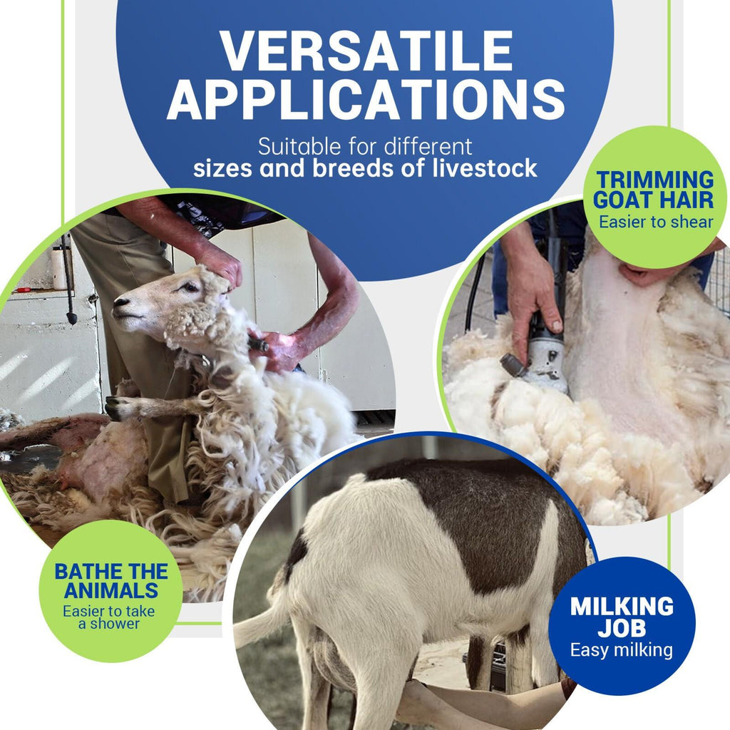 51"x23" Goat Milk Livestock Stand Husbandry Trimming Adjustable Height 19"-33"
