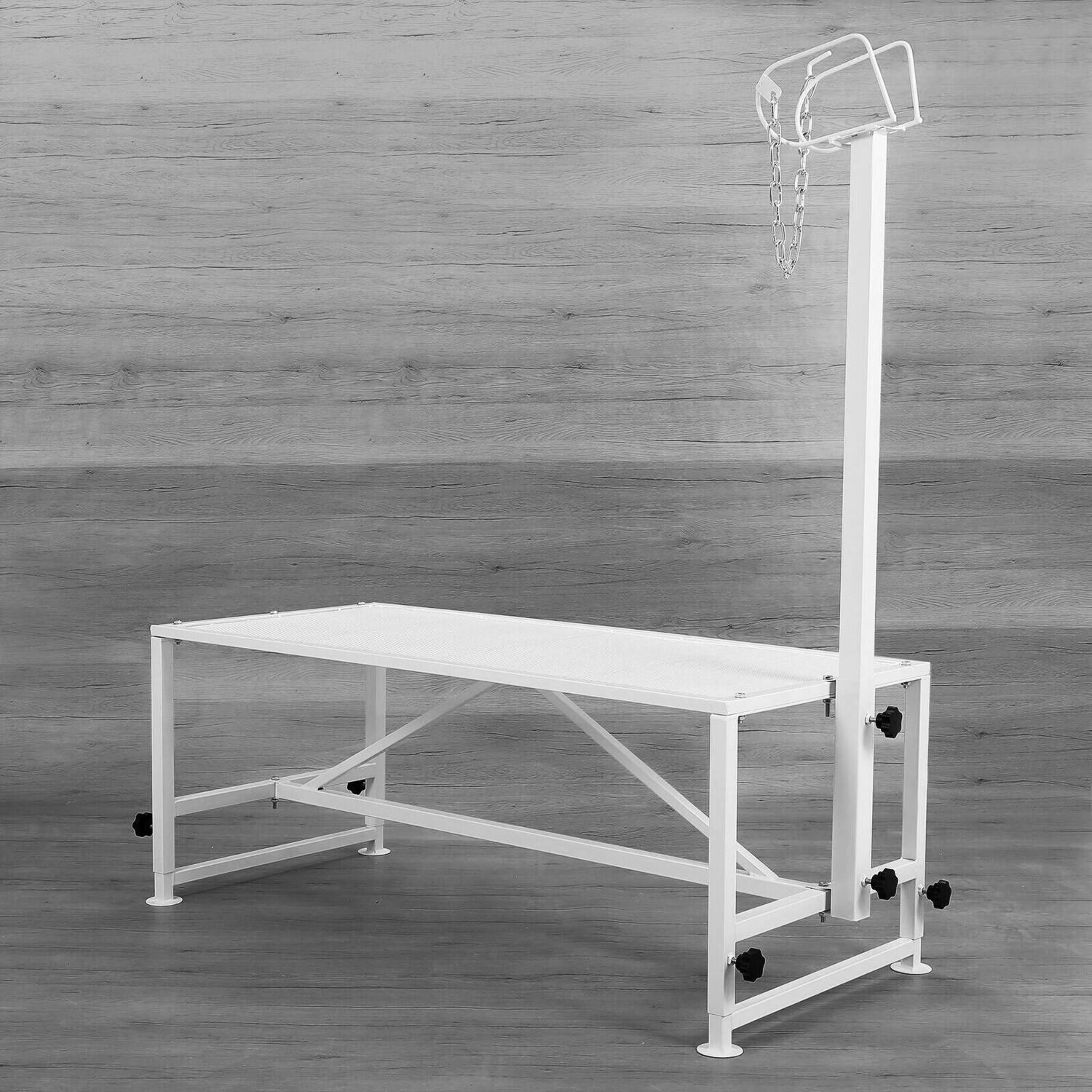 51"x23" Goat Milk Livestock Stand Husbandry Trimming Adjustable Height 19"-33"