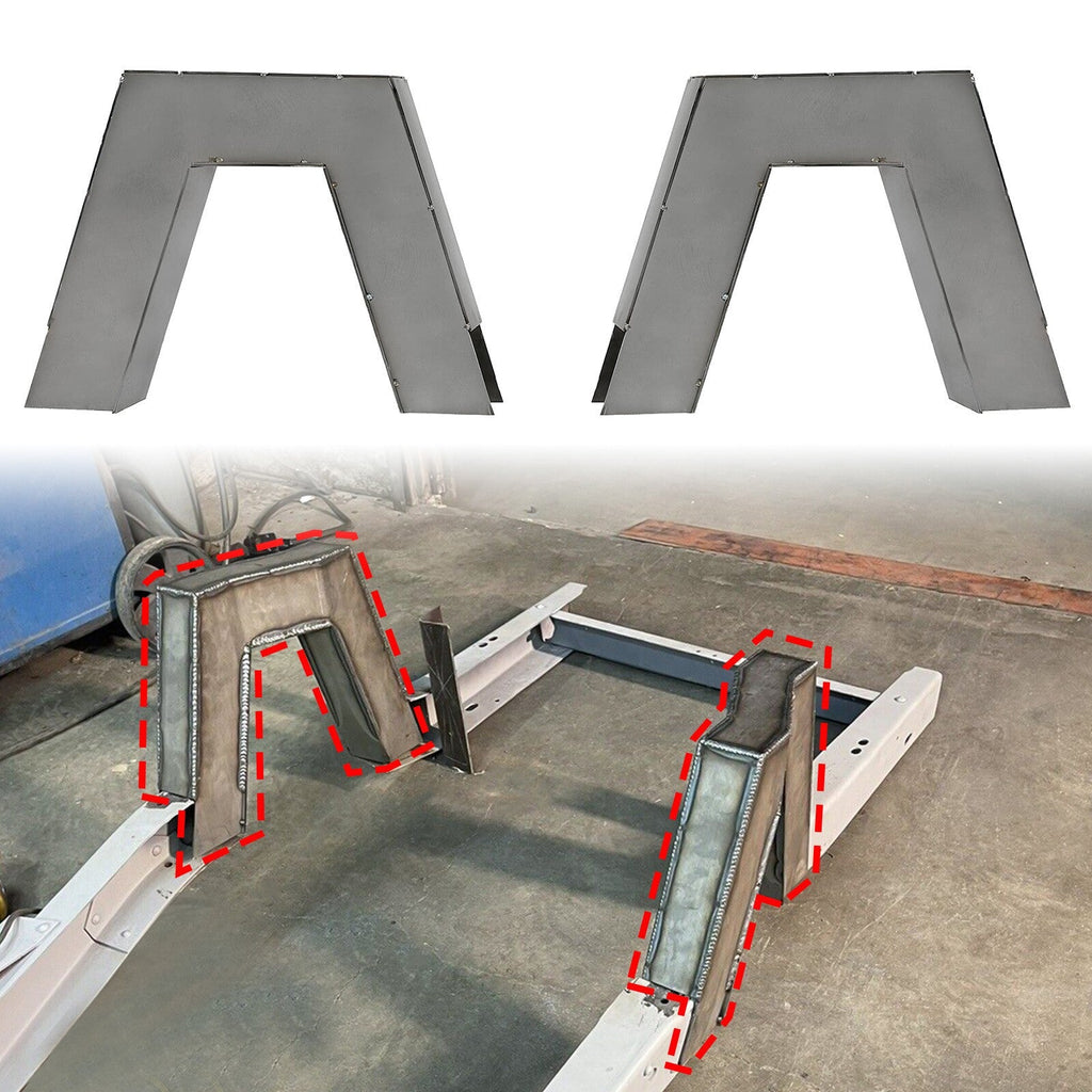 For 1963-1972 Chevy C10 Pickup 1 PAIR C Notch Frame Step Notch CNotch Set Steel