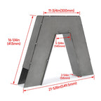 For 1963-1972 Chevy C10 Pickup 1 PAIR C Notch Frame Step Notch CNotch Set Steel