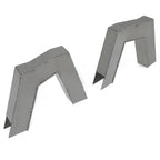For 1963-1972 Chevy C10 Pickup 1 PAIR C Notch Frame Step Notch CNotch Set Steel