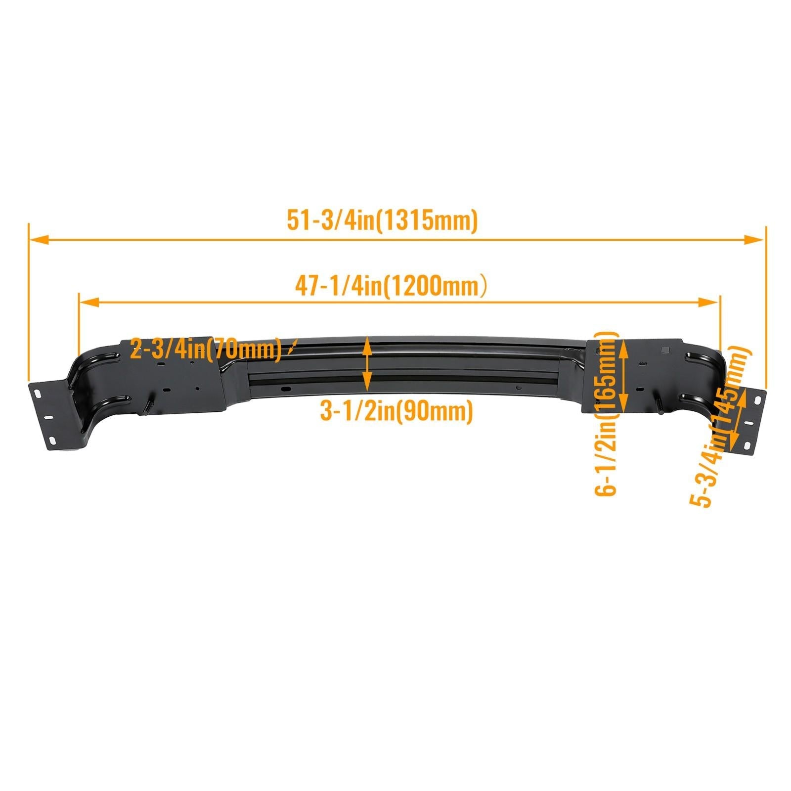 Front Bumper Impact Bar Reinforcement Beam Cross Member For DODGE Ram 1500 13-24