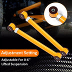 Adjustable Front Upper Lower Control Arms For 1994-2009 Dodge Ram 4x4 0-6" Lift