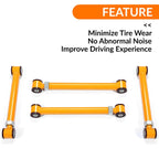 Adjustable Front Upper Lower Control Arms For 1994-2009 Dodge Ram 4x4 0-6" Lift