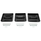 14" X 14" RV Replacement Roof Vent Cover Black Camper Trailer Vent Cover 3PCS