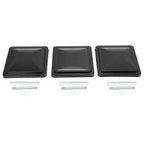 14" X 14" RV Replacement Roof Vent Cover Black Camper Trailer Vent Cover 3PCS