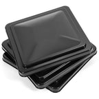 14" X 14" RV Replacement Roof Vent Cover Black Camper Trailer Vent Cover 3PCS