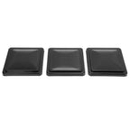 14" X 14" RV Replacement Roof Vent Cover Black Camper Trailer Vent Cover 3PCS