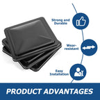 14" X 14" RV Replacement Roof Vent Cover Black Camper Trailer Vent Cover 3PCS