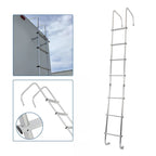 113" Universal Exterior Rear RV Ladder Silver Aluminium Assembly #139.21 LA-401