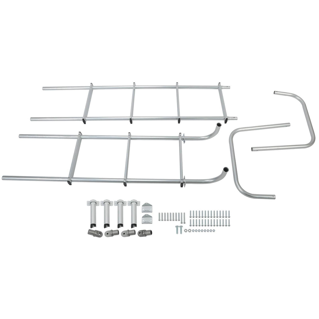 113" Universal Exterior Rear RV Ladder Silver Aluminium Assembly #139.21 LA-401