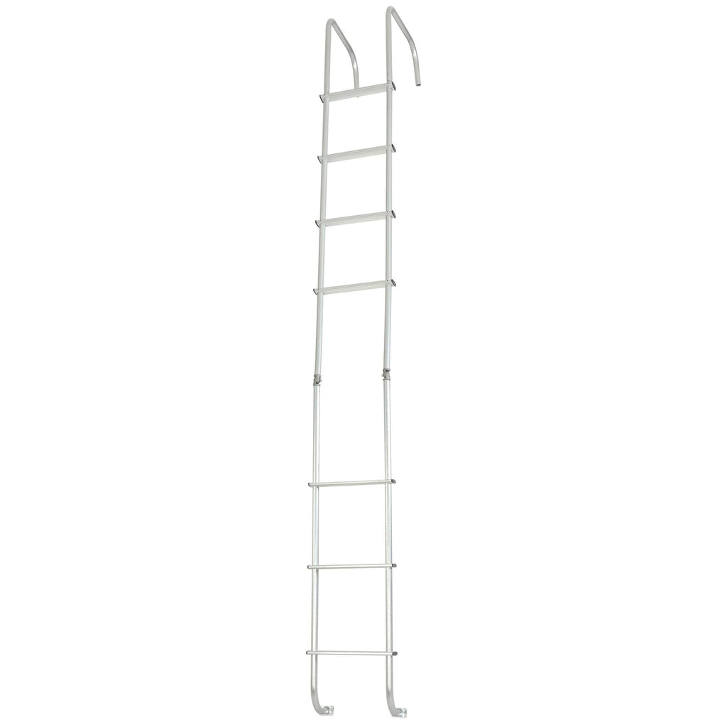 113" Universal Exterior Rear RV Ladder Silver Aluminium Assembly #139.21 LA-401