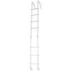 113" Universal Exterior Rear RV Ladder Silver Aluminium Assembly #139.21 LA-401