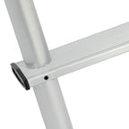 113" Universal Exterior Rear RV Ladder Silver Aluminium Assembly #139.21 LA-401
