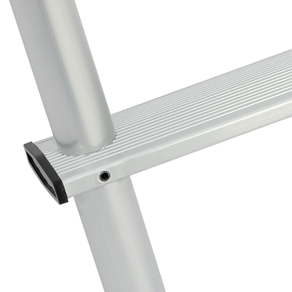 113" Universal Exterior Rear RV Ladder Silver Aluminium Assembly #139.21 LA-401
