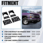 6" Lowering Drop Suspension Flip Kit No C-Notch For 99-06 Chevy Silverado 1500
