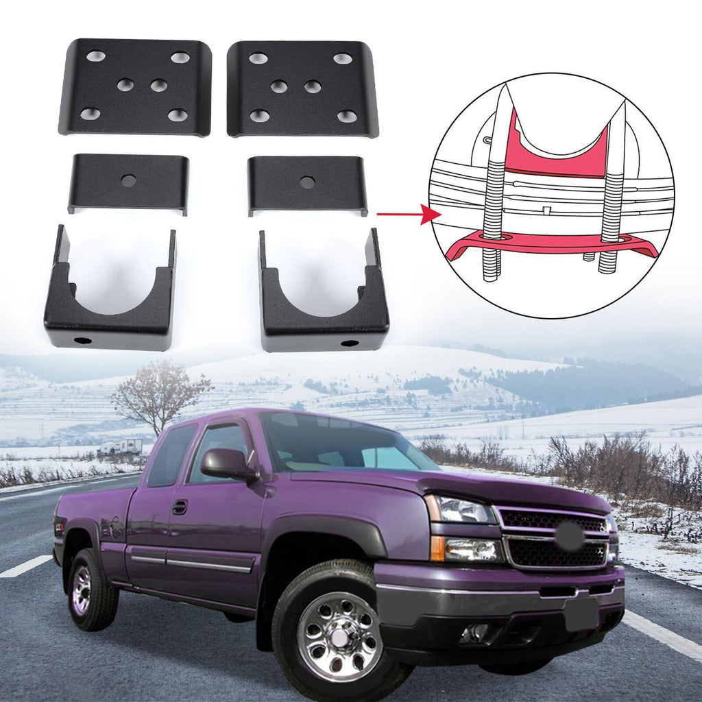 6" Lowering Drop Suspension Flip Kit No C-Notch For 99-06 Chevy Silverado 1500