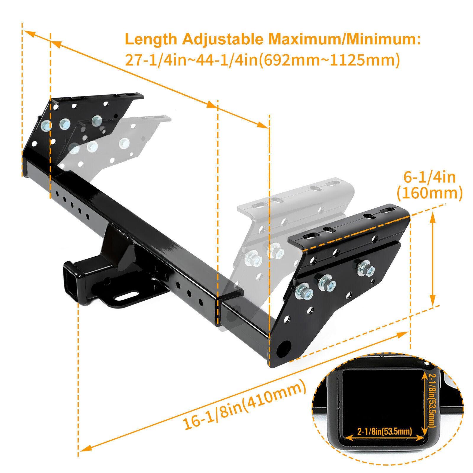 8000LBS Adjustable Trailer Hitch For Chevrolet Chrysler Dodge Ford Isuzu Jeep