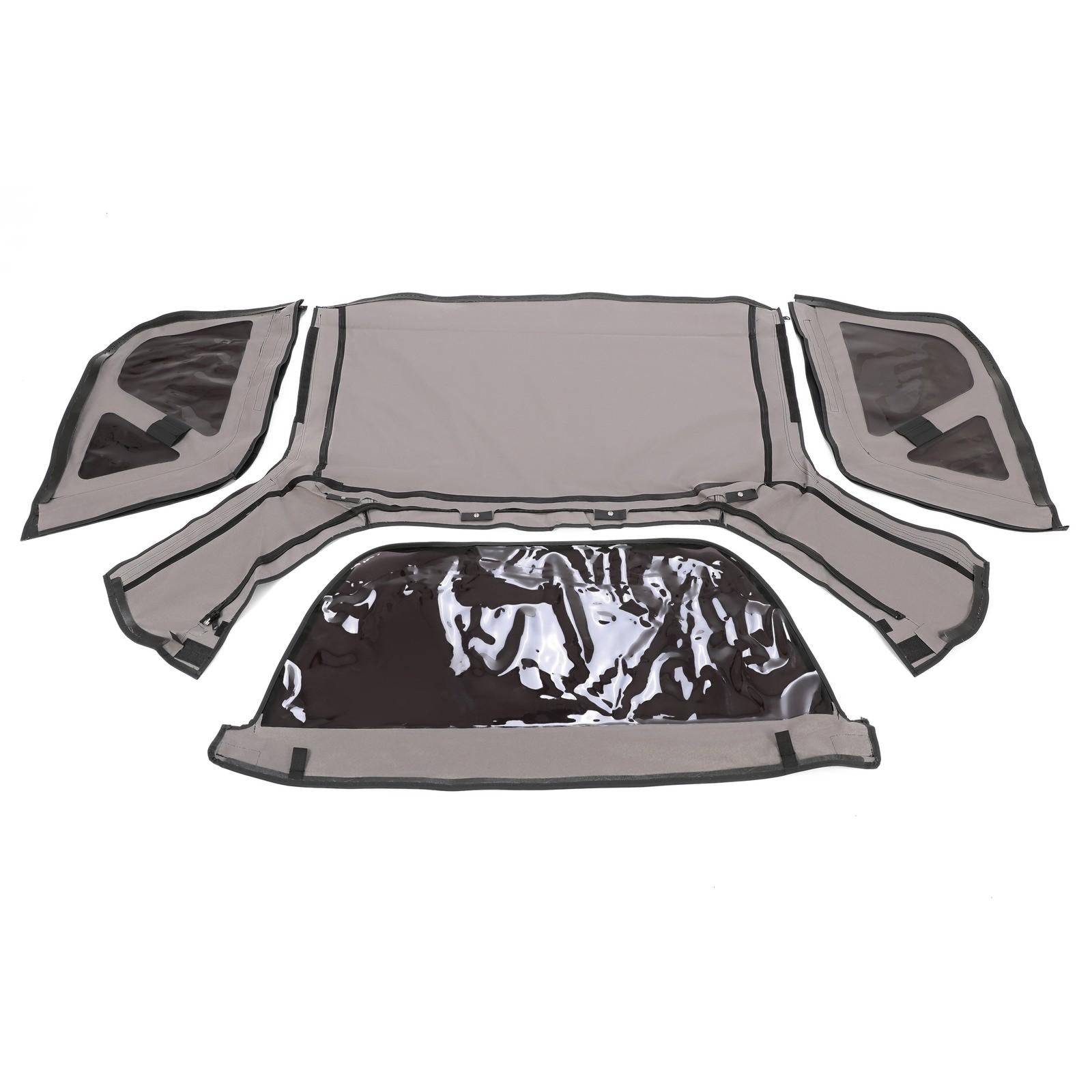 For Kia Sportage 1996-02 Replacement Convertible Soft Top & Plastic Window Black