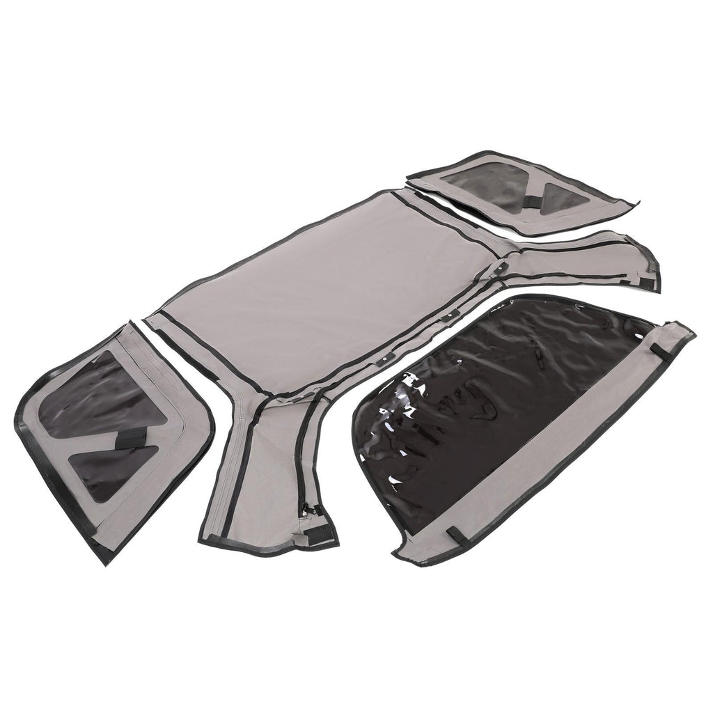For Kia Sportage 1996-02 Replacement Convertible Soft Top & Plastic Window Black