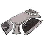 For Kia Sportage 1996-02 Replacement Convertible Soft Top & Plastic Window Black
