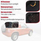 For Kia Sportage 1996-02 Replacement Convertible Soft Top & Plastic Window Black