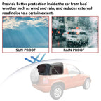 For Kia Sportage 1996-02 Replacement Convertible Soft Top & Plastic Window Black