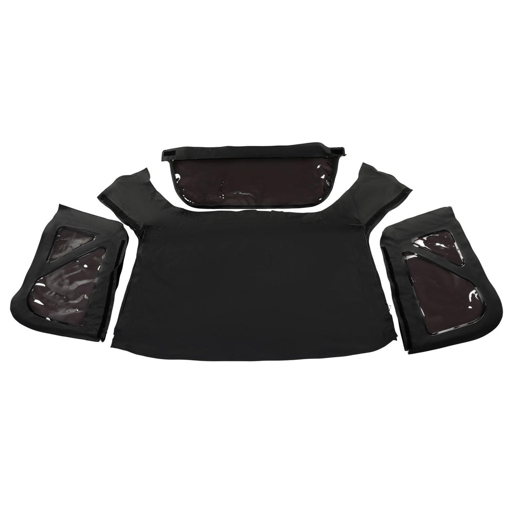 For Kia Sportage 1996-02 Replacement Convertible Soft Top & Plastic Window Black