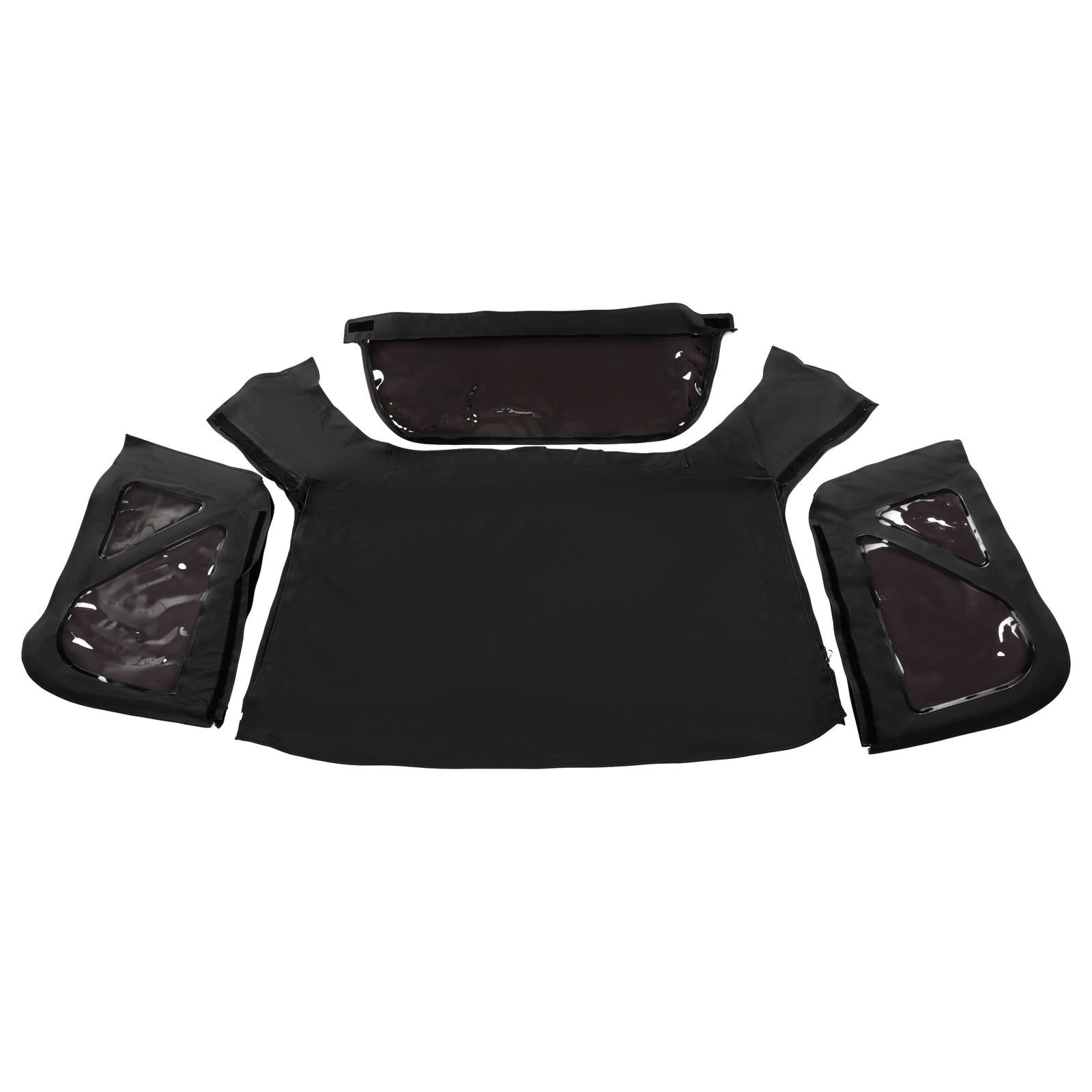 For Kia Sportage 1996-02 Replacement Convertible Soft Top & Plastic Window Black